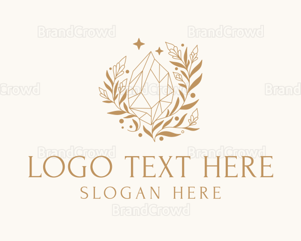 Gold Shiny Diamond Logo