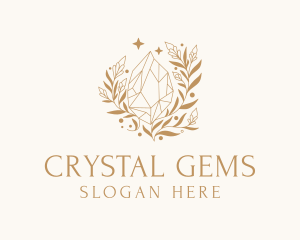 Gold Shiny Diamond logo design