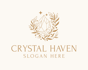 Gold Shiny Diamond logo design