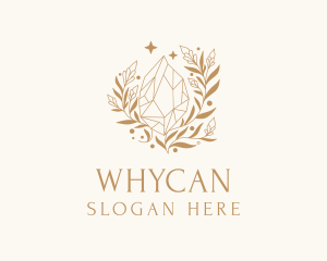 Jewel - Gold Shiny Diamond logo design