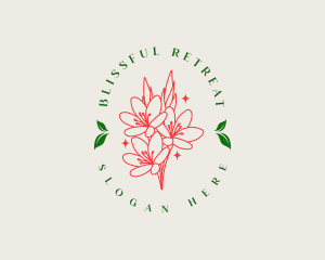 Botanical Flower Leaf Logo