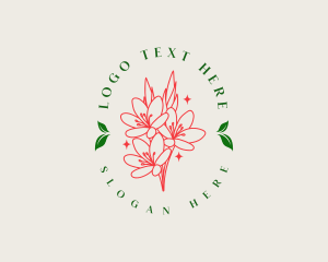 Oils - Botanical Flower Leaf logo design