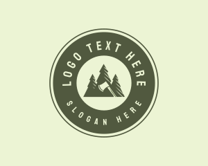 Carpentry Axe Tree Logo