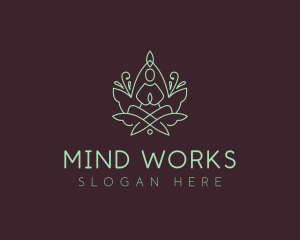 Healing Meditation Yoga logo design