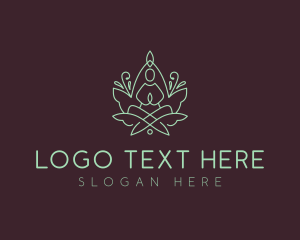 Chakra - Healing Meditation Yoga logo design