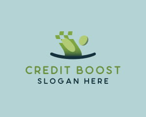 Credit - Cash Coin Pocket logo design