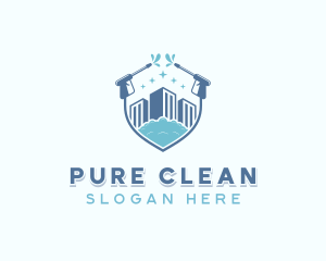 Industrial Power Cleaning  Sanitation logo design