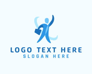 Men - Employee Job Recruitment logo design