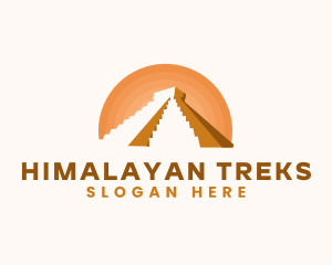 Inca Pyramid Landmark logo design