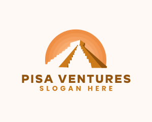 Inca Pyramid Landmark logo design