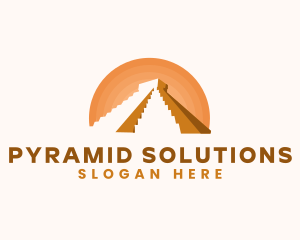 Pyramid - Inca Pyramid Landmark logo design