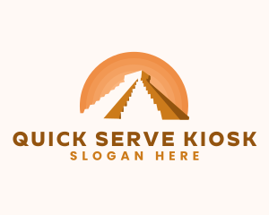 Inca Pyramid Landmark logo design