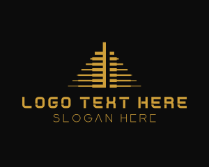 Abstract - Pyramid Tech Investment logo design
