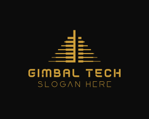 Pyramid Tech Investment logo design