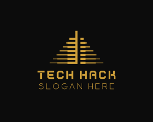 Pyramid Tech Investment logo design