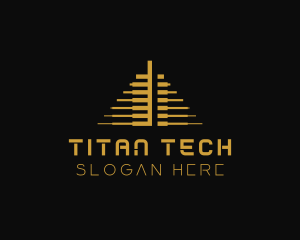 Pyramid Tech Investment logo design