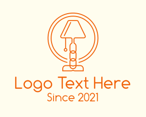 Bedroom - Chain Desk Lamp logo design