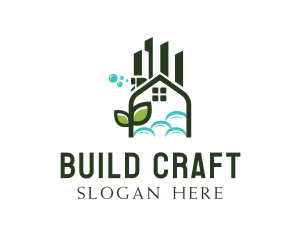 House Building Housekeeping logo design