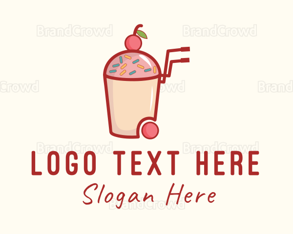 Cherry Slushy Refreshment Cart Logo