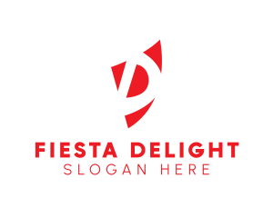 Fiesta - Red Shield Letter D logo design