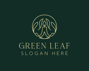 Leaf Light Candle logo design