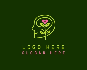 Therapist - Human Mind Flower logo design