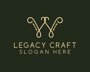 Heritage - Minimalist Luxury Ornate Letter W logo design