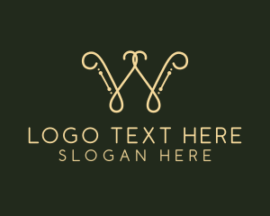 Minimalist - Minimalist Luxury Ornate Letter W logo design