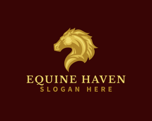 Equine Stallion Horse  logo design