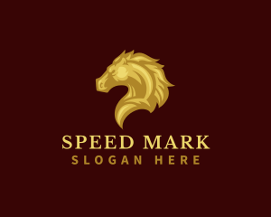 Equine Stallion Horse  logo design