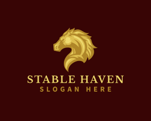 Equine Stallion Horse  logo design