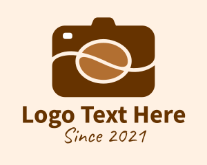 Hot Coffee - Coffee Bean Camera logo design