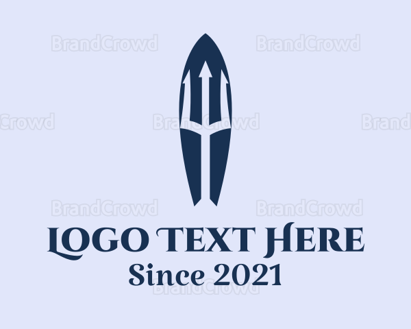 Trident Ocean Surfboard Logo