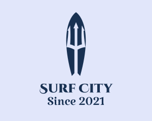 Trident Ocean Surfboard logo design