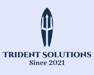 Trident Ocean Surfboard logo design