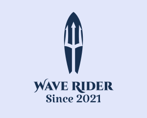 Trident Ocean Surfboard logo design