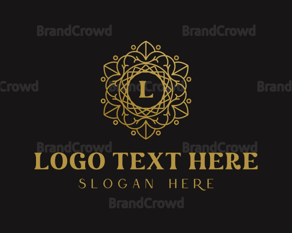 Luxury Flower Lettermark Logo