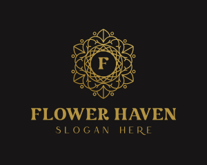 Luxury Flower Lettermark logo design