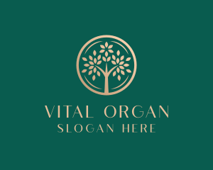 Organic Luxury Tree logo design