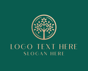 Wisdom - Organic Luxury Tree logo design