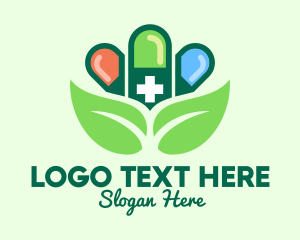 Drugstore - Herbal Pills Pharmacy logo design