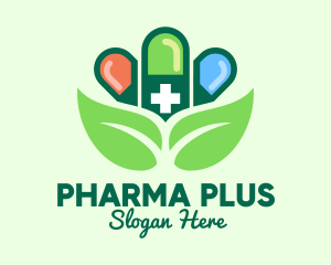 Drugs - Herbal Pills Pharmacy logo design