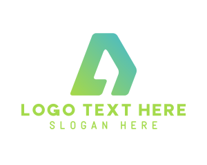 Media - Modern Business Letter A logo design