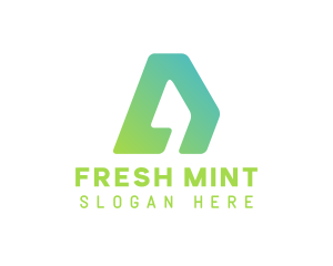 Mint - Modern Business Letter A logo design