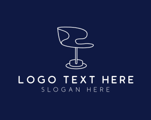 Futuristic - Minimalist Futuristic Chair logo design