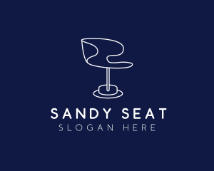 Minimalist Futuristic Chair logo design