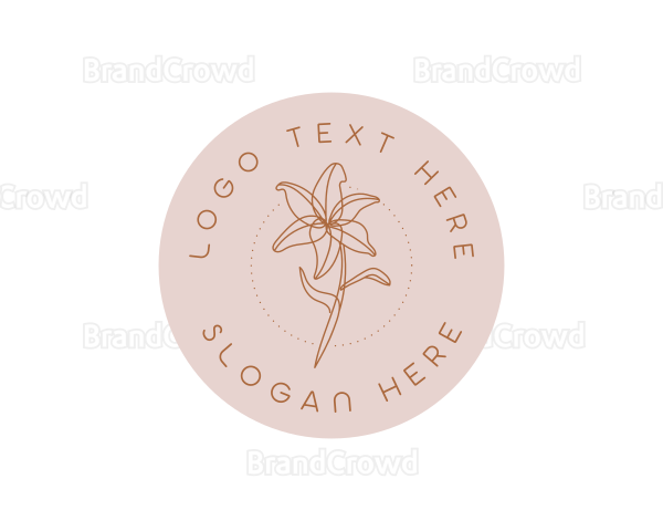 Floral Lily Bloom Logo