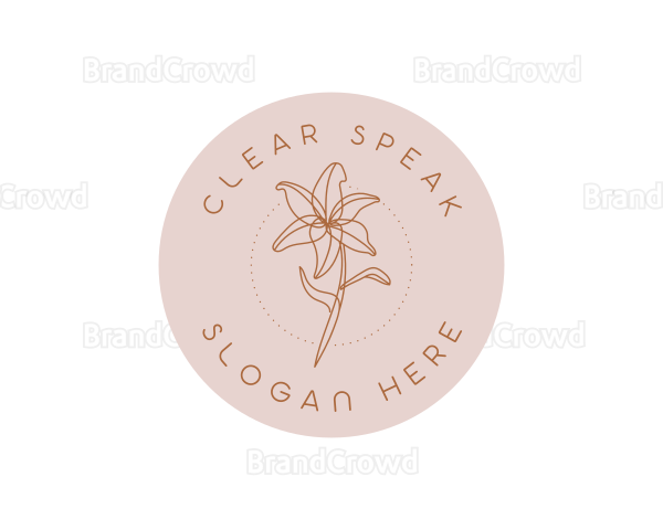 Floral Lily Bloom Logo