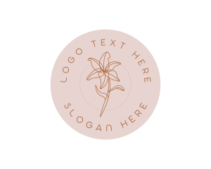 Scent - Floral Lily Bloom logo design