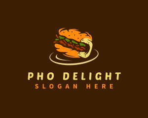 Banh Mi Bread Sandwich Deli logo design